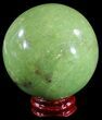 Polished Green Opal Sphere - Madagascar #55072-1